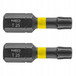 Smūginiai antgaliai Torx Tx25 25mm, 2 vnt.