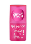 Essence What A Tint! Ilgalaikis lūpų ir skruostų atspalvis 10 Aviečių nuotaika 5 g