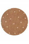 Medvilninis apvalus kilimas Lorena Canals Round Dot Chestnut 140 cm