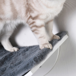 Katės lovelė Katės sieninė lovelė Katės lova Katės lentynos Sieninis montavimas Pliu&scaron;inis užklotas Pilkos spalvos 41 x 28 x 21 cm