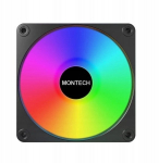 Montech Kompiuterio korpusas GF120 V2 ARGB PWM (B), 120mm, 1600RPM, 1.71mmH2O, HDB, RGB valdiklis įtrauktas