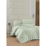 Lovos komplektas - 1 antklodės užvalkalas 220 x 240 cm + 2 pagalvių užvalkalai 60 x 60 cm - 100% stiprintas medvilnė - Žalias