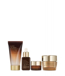 Rinkinys Est&eacute;e Lauder Get Ready Routine Cleanse 69214 moterims: naktinis valomasis gelis, 30 ml + paakių kremas, 5 ml + atkuriamasis kompleksas, 15 ml + gaivinamasis kremas, 7 ml