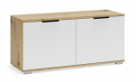 CLIF ST-100 batų spintelė, Artisan Oak / White &ndash; stilingas, vietą taupantis prie&scaron;kambario laikymas
