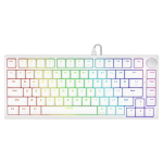 Savio Astral White Jade magnetinė klaviatūra, Us, Usb, balta