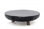 Apsauginis grilio uždangalas BonFeu Premium Round S, 72x72x13 cm, juodas