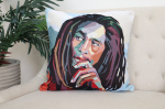 Dvipusis pagalvės užvalkalas Bob Marley, 45x45 cm, 1 vnt.