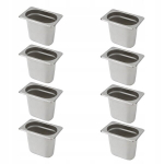 Gastronominis Gn 1/9 indas, 150mm, nerūdijantis plienas, 8 vnt. rinkinys