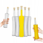 50 vnt. stiklinės "magnum Quadra" buteliai 500 ml su kam&scaron;čiu