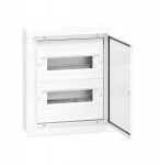 Elektros skydinė Darp 24s, 2x12 modulių, aliumininės durys, Ip54