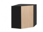 Virtuvinė spintelė Roma G&oacute;ra 60x60/72 1D, ruda/juoda