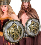 DRAGON SHIELD WITH HANDLES 48 cm