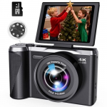 Skaitmeninis fotoaparatas 4K 56MP skaitmeninis fotoaparatas su AF, 16X, 32GB