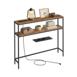 Konsolinis stalas, 20x100x80 cm, ruda-juoda