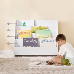 Vaiki&scaron;ka knygų lentyna, SoBuy KMB32-K-W, 70x30x60 cm, Balta