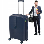 Kelioninis lagaminas Wowbag 7918 M 70L tamsiai mėlynas