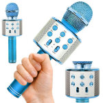 Belaidis karaoke mikrofonas su garsiakalbiu