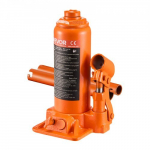 Hidraulinis butelinis domkratas, 195x105x375 mm, oranžinis, sunkaus tipo plienas