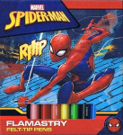 Spiderman flomasteriai, 12 spalvų