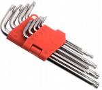 Raktų rinkinys Torx T10-t50, trumpieji