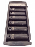 Ilgi smūginiai lizdai 1/2" 10-21 mm, 6 vnt.