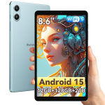 Plan&scaron;etinis kompiuteris Blackview LINK 2 8.68" FHD AI x Android 15, RAM 12 GB ROM 128 GB/SD 2 TB, 5000mAh Widevine L1 1080P WPS - Mėlyna