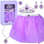 Vaiki&scaron;kas Mėnulio princesės kostiumas, violetinis
