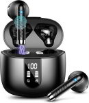 Belaidės ausinės, 48 val., Bluetooth 5.4, LED
