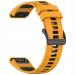 BestAccessories, dirželis G. Fenix 3 5X 6X 7X 8 51mm Instinct 2X 3 Epix 2 Pro 51mm 26mm, oranžinė juoda
