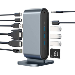 I&scaron;orinis kietasis diskas USB-C &scaron;akotuvas (Hub), vertikalus, 12-in-1