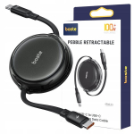 Boste 1m Usb-c Pd 100w įtraukiamas greito įkrovimo laidas