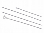 Sidabrinė "lisi uodegos" grandinėlė 1,1mm, 75cm