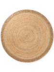Hanse Home pintas apvalus džiuto kilimas 150x150 &ndash; natūralios smėlio/aukso spalvos