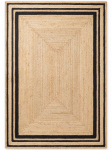 Hanse Home JUTTA Natūralus Džiuto Kilimas 80x150 &ndash; Smėlio / Auksinė / Juoda