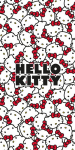 Hello Kitty medvilninis paplūdimio rank&scaron;luostis 70x140 cm &ndash; mink&scaron;tas ir gerai sugeriantis