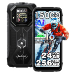 Telefonas Blackview ROCK 1 6.56" 24GB+256GB 15000mAh Android 16 NFC/GPS/4G - Juoda