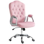 Biuro kėdė, Ergonomi&scaron;ka supamoji kėdė, reguliuojamo auk&scaron;čio, keliamoji galia 120 kg, rožinė
