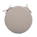 Kėdės pagalvėlė Home4You SIMPLE, smėlio spalvos, apvali, 38 cm, poliesteris
