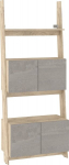 Lentyna RACK RAC-08 80-2D &ndash; ąžuolo galinis pjūvis / pilkas betonas