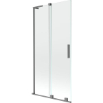 Vonios sienelė Mexen Velar L, 90 x 150 cm, Gun metal/Transparent