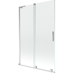 Vonios sienelė Mexen Velar L, 120 x 150 cm, Chrome/Transparent