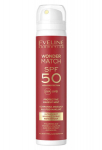 Eveline Cosmetics Wonder Match nematoma padengimo priemonė po/ant makiažo pagrindo SPF-50, 75 ml