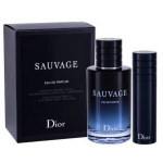 Dovanų rinkinys Dior Sauvage Eau de Parfum 100 ml + 10 ml kelioninis pur&scaron;kiklis vyrams