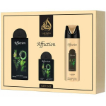 Kvepalų dovanų rinkinys Lattafa Affection Pride 3 dalių, unisex, rytieti&scaron;kas medienos aromatas