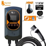 32A įkrovimo stotis elektriniam automobiliui EVSE Wallbox 11KW tipo 2 IEC62196 APP kontrolė.bazarland30