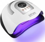 UV nagų lempa, 380W, 81 LED, automatinis jutiklis, 4 laikmačiai, LCD