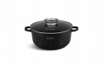 Marmurinis puodas 26cm 5,5l su silikoninėmis rankenėlėmis ir Aroma Knob