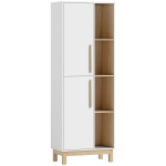 Knygų lentyna, 62.5x35x176 cm, balta, MDF
