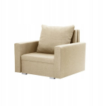 Fotelis MONDO Beige Spalvos Modernus Kompakti&scaron;kas 70x190 cm Miegamasis