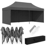 Automati&scaron;kai surenkama sodo pavėsinė 3&times;6 m, pilka, Multigarden